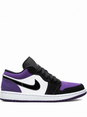 Purple Women's Nike Low ''Court Purple'' Air Jordan 1 | MEUCDY-791