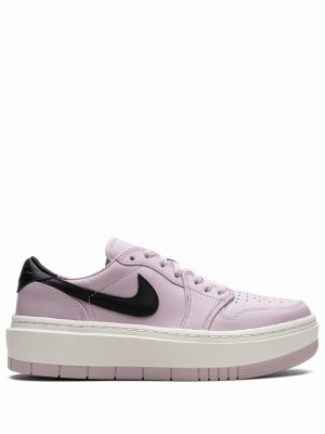 Purple / Black Women's Nike Retro Elevate Iced Lilac/Sail/Black Air Jordan 1 | XMIDNC-918