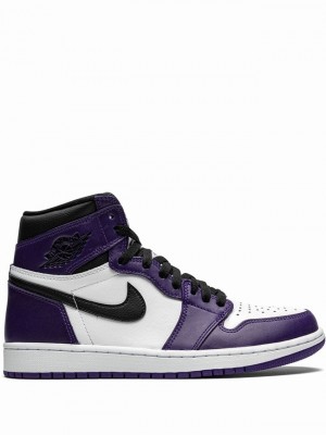 Purple / White / Black Women's Nike Retro High OG Court Purple 2.0 Air Jordan 1 | NRSPCZ-286