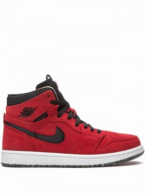 Red Women's Nike Jordan 1 Zoom CMFT Red Suede Air Jordan 1 | JRPXOF-376