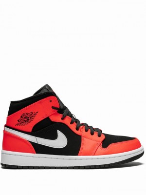 Red / Black Men's Nike Mid Infrared 23 Air Jordan 1 | UAKTGH-301