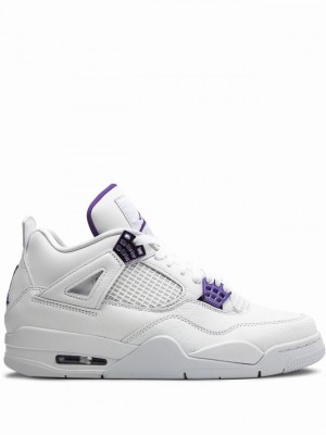 White Men's Nike Retro Air Jordan 4 | PVYLKS-145