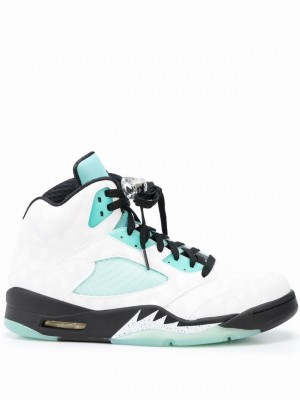 White Men's Nike Retro Air Jordan 5 | CVQSYF-851