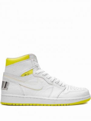 White Women's Nike First Class Flight White Air Jordan 1 | VEUWZN-190