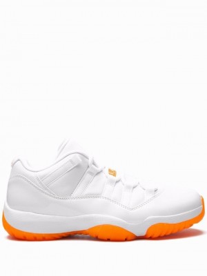 White Women's Nike Low Bright Citrus Air Jordan 11 | UTHVXL-374