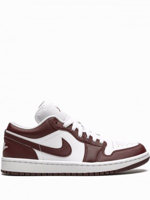 White Women's Nike Low Bronze Eclipse Air Jordan 1 | MZOPLD-054