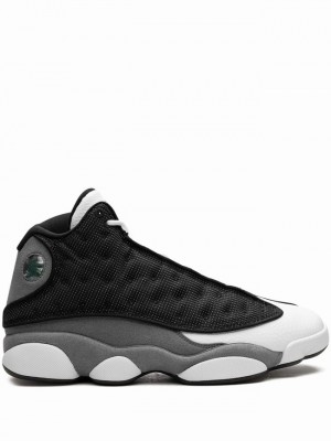 White / Black Men's Nike Flint Air Jordan 13 | OJIHUT-830