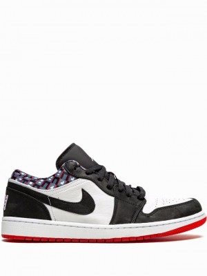 White / Black Men's Nike Low Q54 Air Jordan 1 | SODHBZ-150