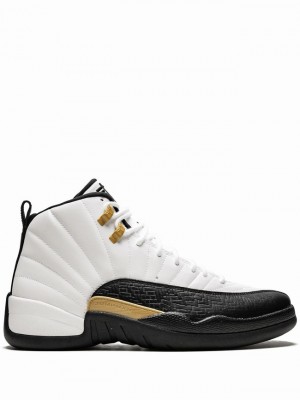 White / Black Men's Nike Retro CNY Air Jordan 12 | IXCHBZ-621