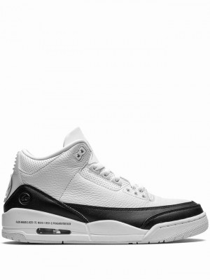 White / Black Men's Nike Retro Fragment Air Jordan 3 | OMXRWB-529