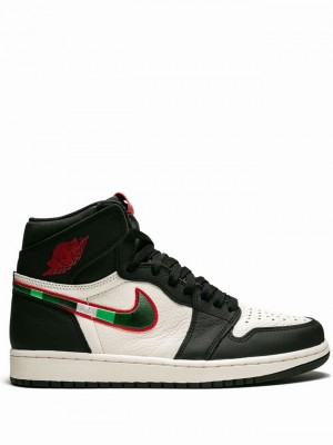 White / Black Men's Nike Retro High OG Sports Illustrated/A Star Is Born Air Jordan 1 | RIYOMX-076