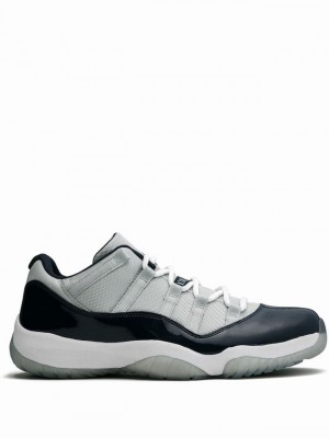 White / Black Men's Nike Retro Low Air Jordan 11 | ZPCLAN-786