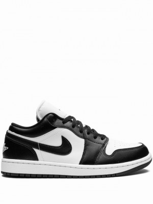 White / Black Women's Nike Low Panda Air Jordan 1 | NCWVGH-982