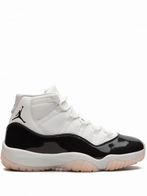 White / Black Women's Nike Neapolitan Air Jordan 11 | BPCEWV-175