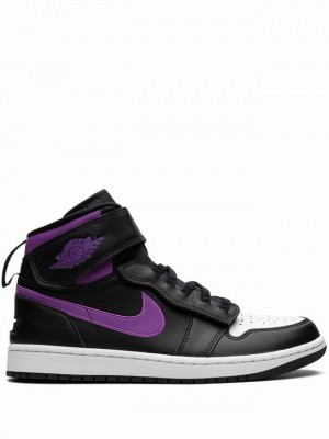 White / Black / Purple Men's Nike Hi Flyease Wild Berry Air Jordan 1 | RWJPYM-690