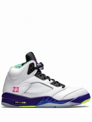 White / Blue Men's Nike Retro Alternate Bel-Air Air Jordan 5 | ATJMSL-710