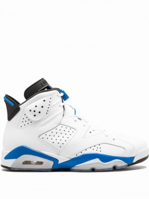 White / Blue Men's Nike Retro Sport Air Jordan 6 | POIAVX-450