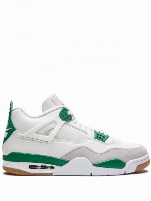 White / Green Men's Nike x SB Air Jordan 4 | PQKOAR-542