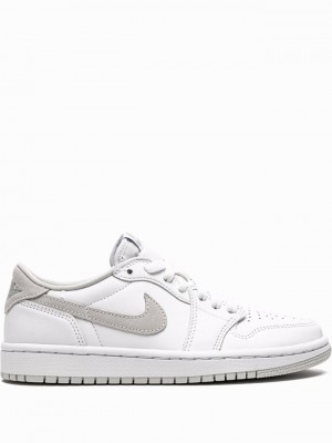 White / Grey Women's Nike Low OG Neutral Air Jordan 1 | SPITGQ-389