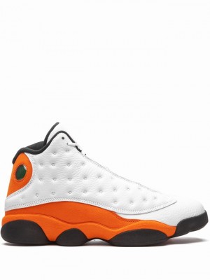 White / Orange Men's Nike Retro Starfish Air Jordan 13 | JRKETQ-018