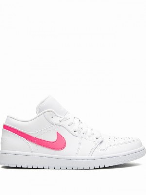 White / Pink Men's Nike Low Air Jordan 1 | FTRIMC-923