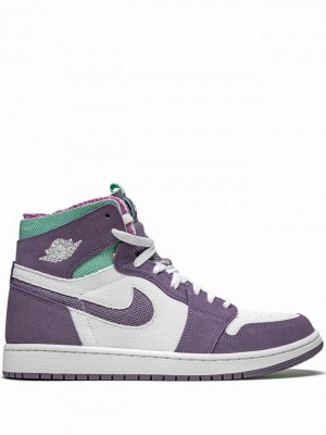 White / Purple Men's Nike High Zoom CMFT Tropical Twist Air Jordan 1 | TJCBLH-476