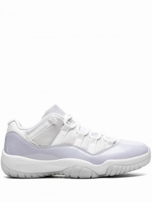 White / Purple Women's Nike Low Pure Violet Air Jordan 11 | RCUENW-036