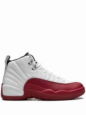 White / Red Men's Nike Retro Cherry 2023 Air Jordan 12 | XTOEVA-109