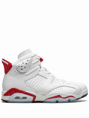 White / Red Men's Nike Retro Red Oreo Air Jordan 6 | PZIWNU-543