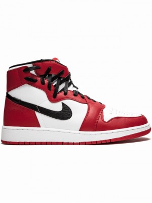 White / Red Women's Nike Rebel Air Jordan 1 | SBXWJY-643