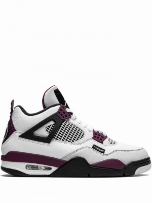 White / Red Women's Nike Retro Paris Saint Germain Air Jordan 4 | DCYQFX-549