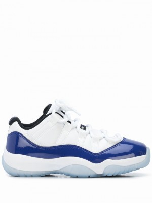 White / Royal / Blue / Black Women's Nike Low Concord Sketch Air Jordan 11 | FVHKMU-186