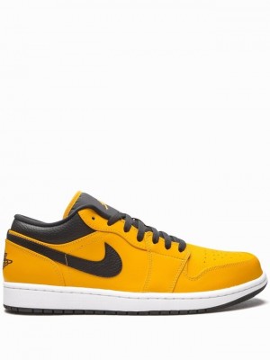 Yellow Men's Nike Low University Air Jordan 1 | YMLBHP-528