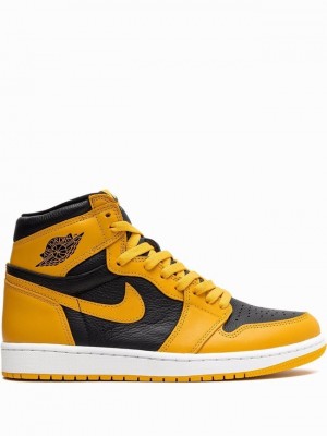 Yellow / Black Men's Nike High OG Pollen Air Jordan 1 | QKMFTD-198