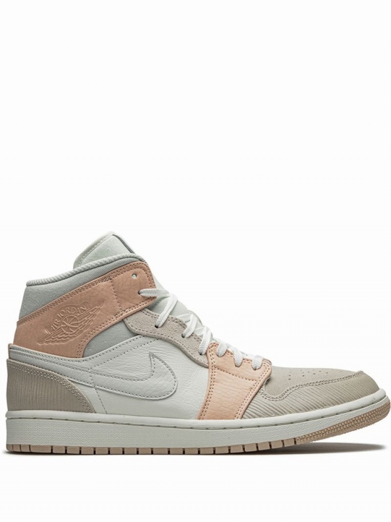 Beige Men\'s Nike Mid Milan Air Jordan 1 | UJTQSE-107