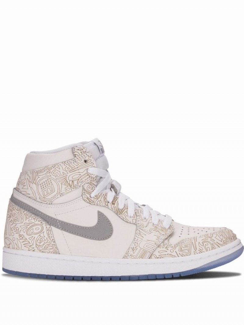 Beige Men\'s Nike Retro Hi OG Laser Air Jordan 1 | ALYQBF-378