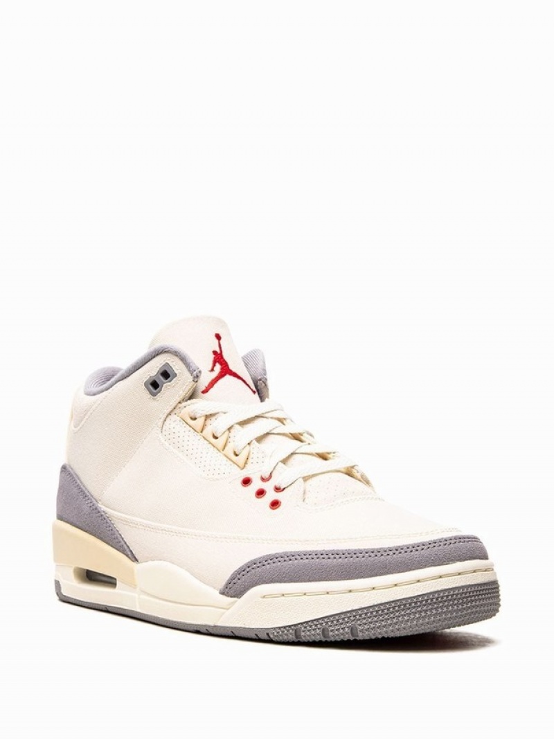 Beige Men's Nike Retro Muslin Air Jordan 3 | TDKICN-871