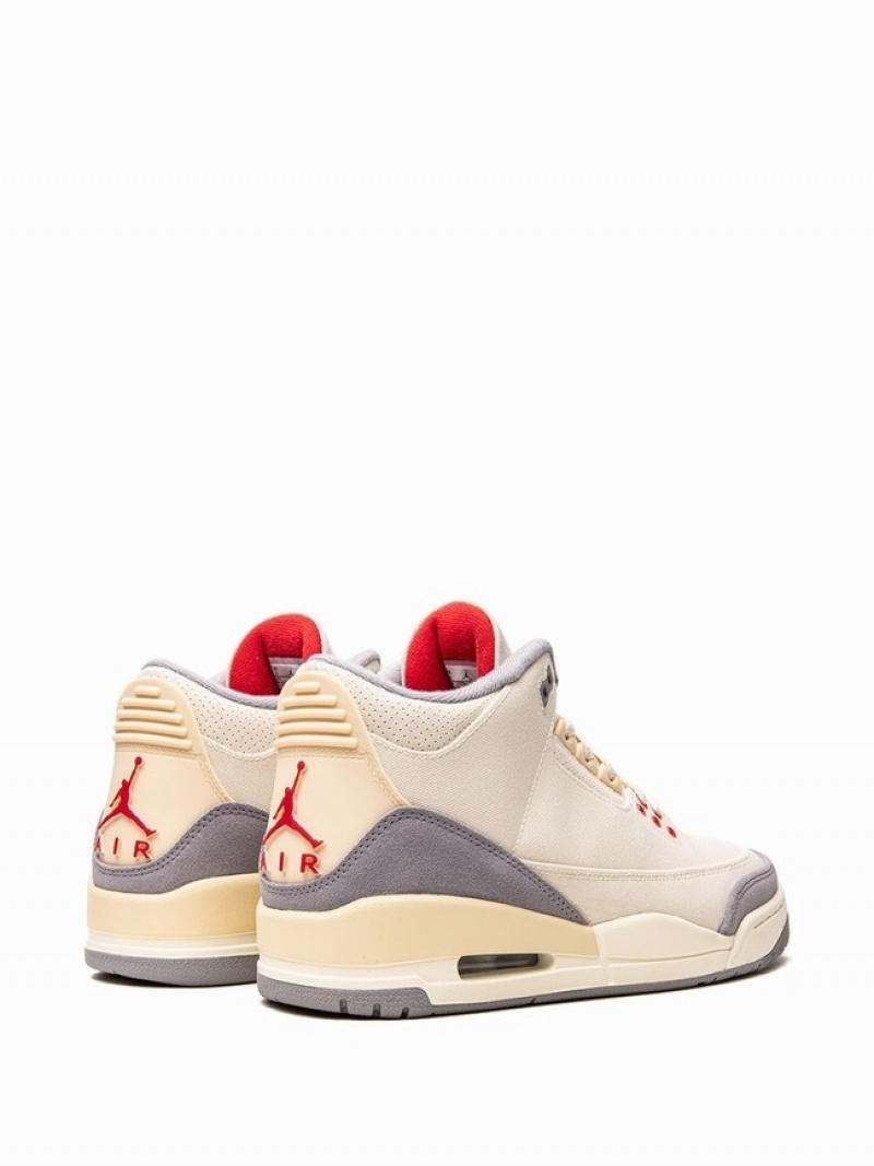 Beige Men's Nike Retro Muslin Air Jordan 3 | TDKICN-871