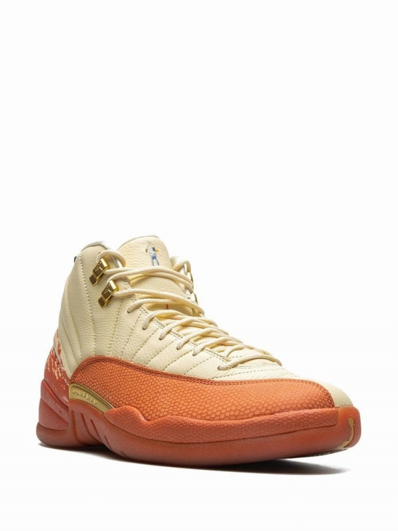 Beige / Orange Men's Nike Eastside Golf Air Jordan 12 | KCZYAH-136