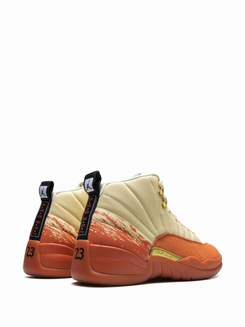 Beige / Orange Men's Nike Eastside Golf Air Jordan 12 | KCZYAH-136