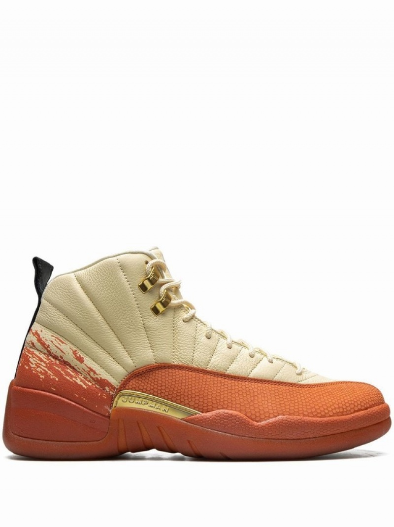 Beige / Orange Men\'s Nike Eastside Golf Air Jordan 12 | KCZYAH-136