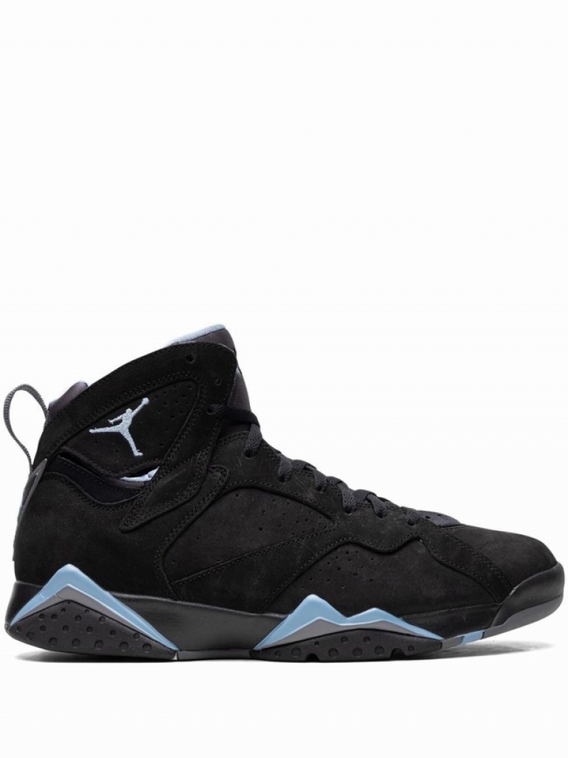 Black Men\'s Nike Chambray Air Jordan 7 | ZYCRSL-846