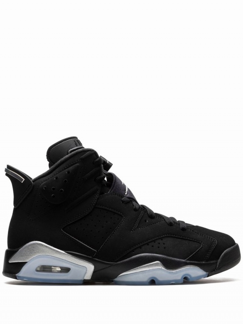 Black Men\'s Nike Chrome 2022 Air Jordan 6 | IOWZFJ-678