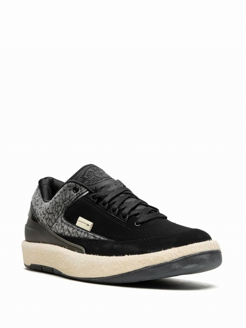 Black Men's Nike Low Responsibility Air Jordan 2 | LDCKUX-570