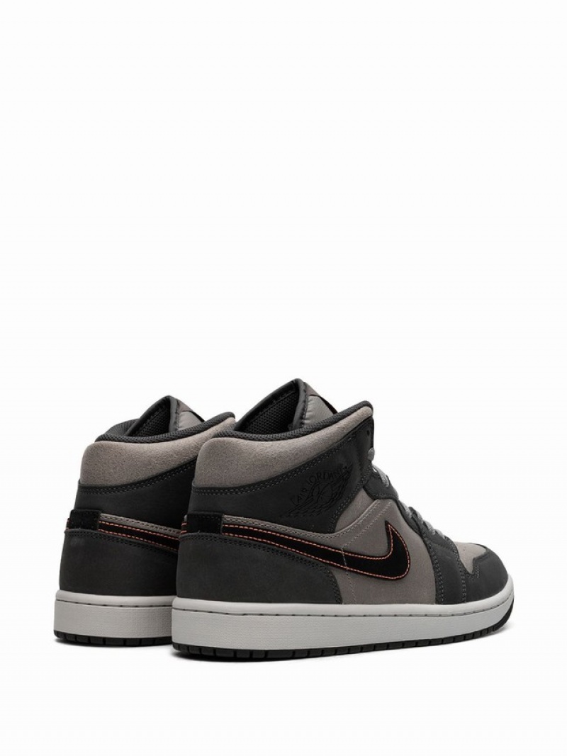 Black Men's Nike Mid SE Night Stadium Air Jordan 1 | WGNESY-132