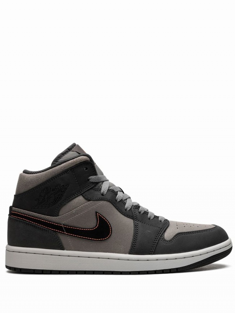 Black Men\'s Nike Mid SE Night Stadium Air Jordan 1 | WGNESY-132