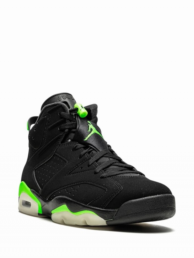 Black Men's Nike Retro Electric Air Jordan 6 | NGFUWQ-408