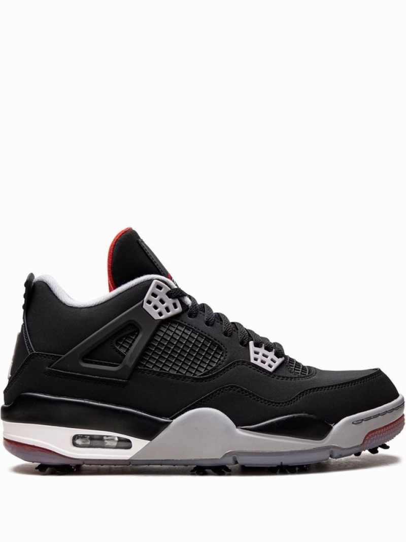 Black Men\'s Nike Retro Golf Air Jordan 4 | FNRUVT-769