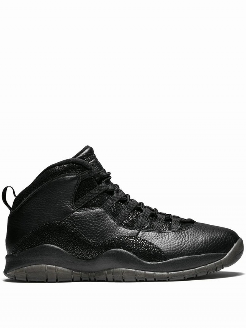 Black Men\'s Nike Retro OVO Air Jordan 10 | TZJVOY-298