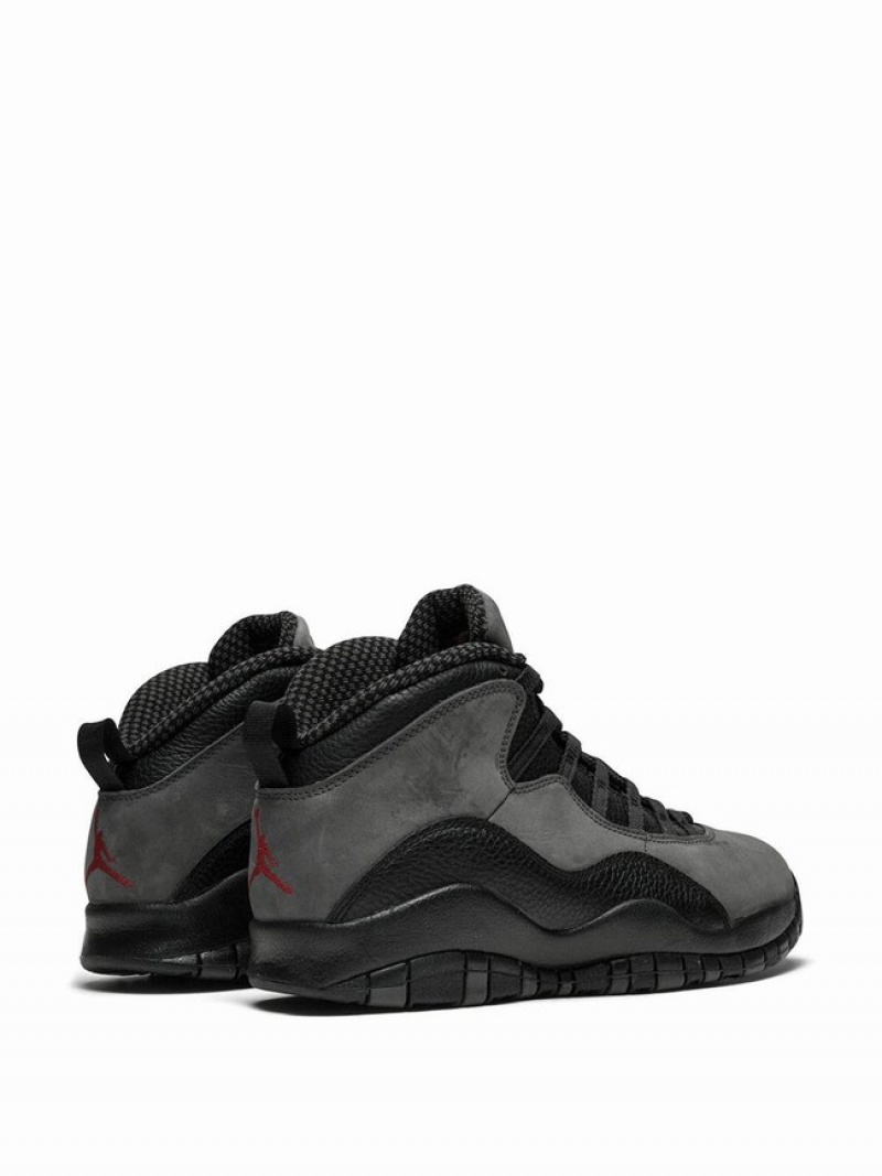 Black Men's Nike Retro Shadow - 2018 Release Air Jordan 10 | STBIUX-859